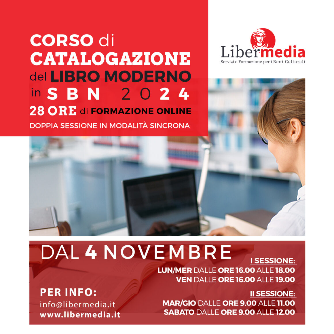 CORSO di CATALOGAZIONE del LIBRO MODERNO in SBN 2024 | ONLINE