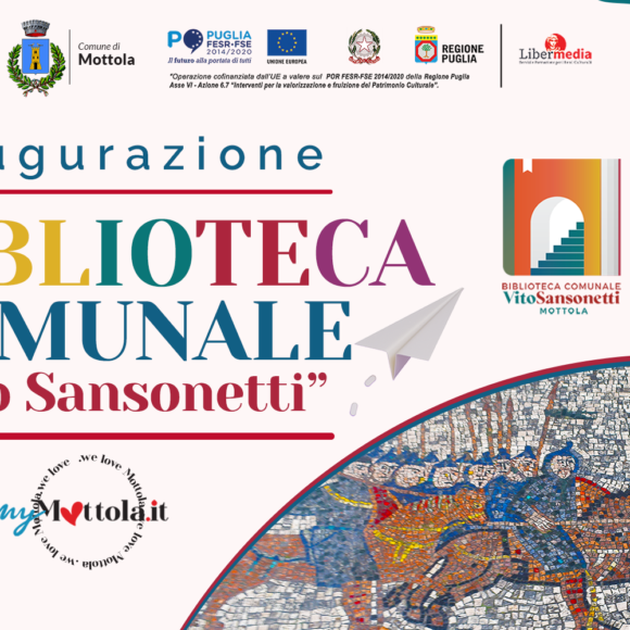 30 DIC | INAUGURAZIONE COMMUNITY LIBRARY MOTTOLA