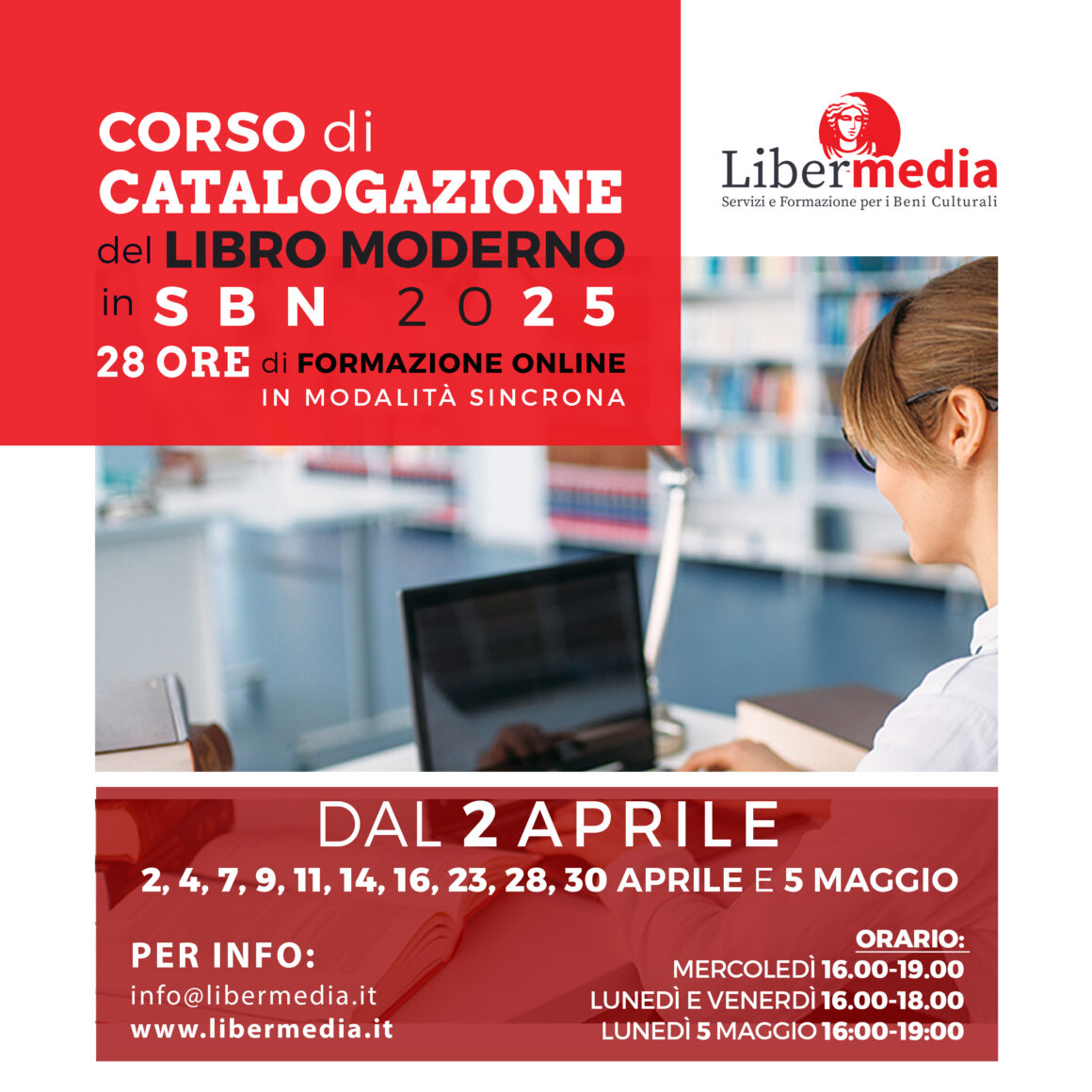 CORSO di CATALOGAZIONE del LIBRO MODERNO in SBN 2025