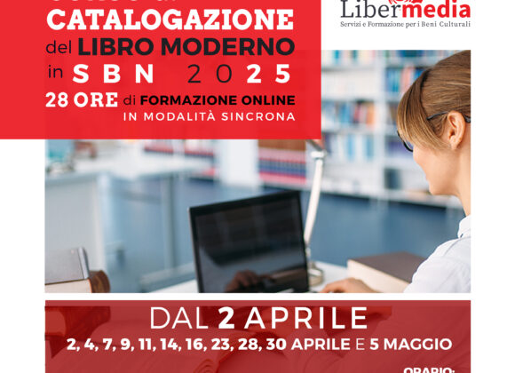 CORSO di CATALOGAZIONE del LIBRO MODERNO in SBN 2025